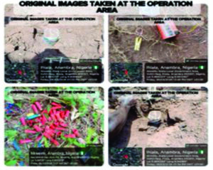 PHOTO: The images allegedly questioned by IPOB. Credit: Nigerian Army via X.